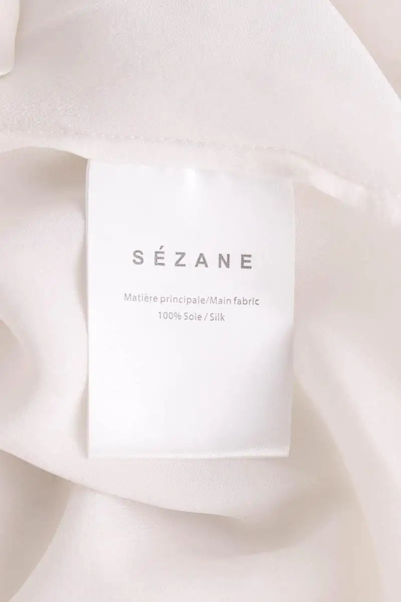 Chemise Sézane Blanc en Soie