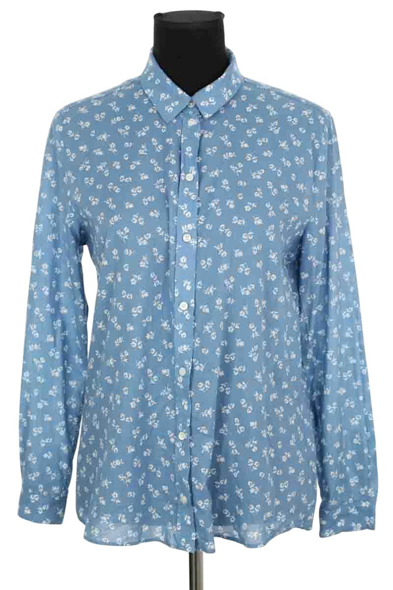 Chemise Sézane Bleu en Coton, taille M - Seconde Main