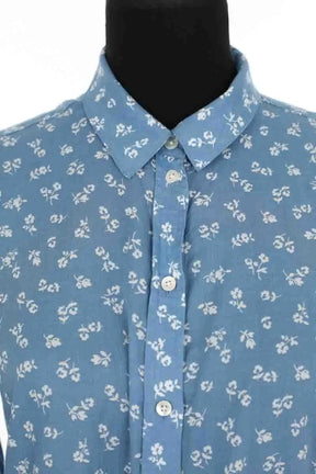 Chemise Sézane Bleu en Coton