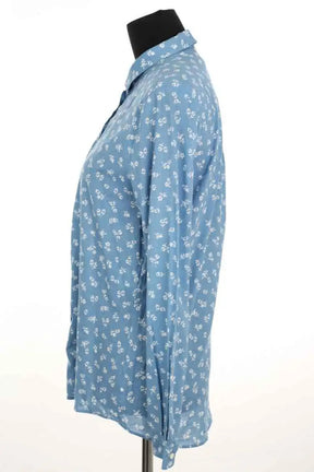 Chemise Sézane Bleu en Coton