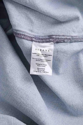 Chemise Sézane Bleu en Coton
