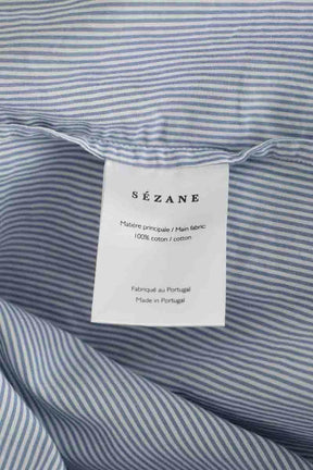 Chemise Sézane Bleu en Coton