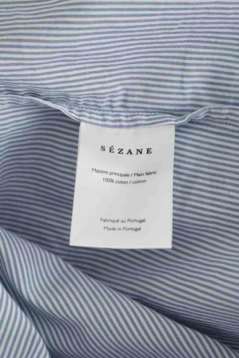 Chemise Sézane Bleu en Coton