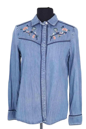 Chemise Sézane Bleu en Coton, taille S - Seconde Main