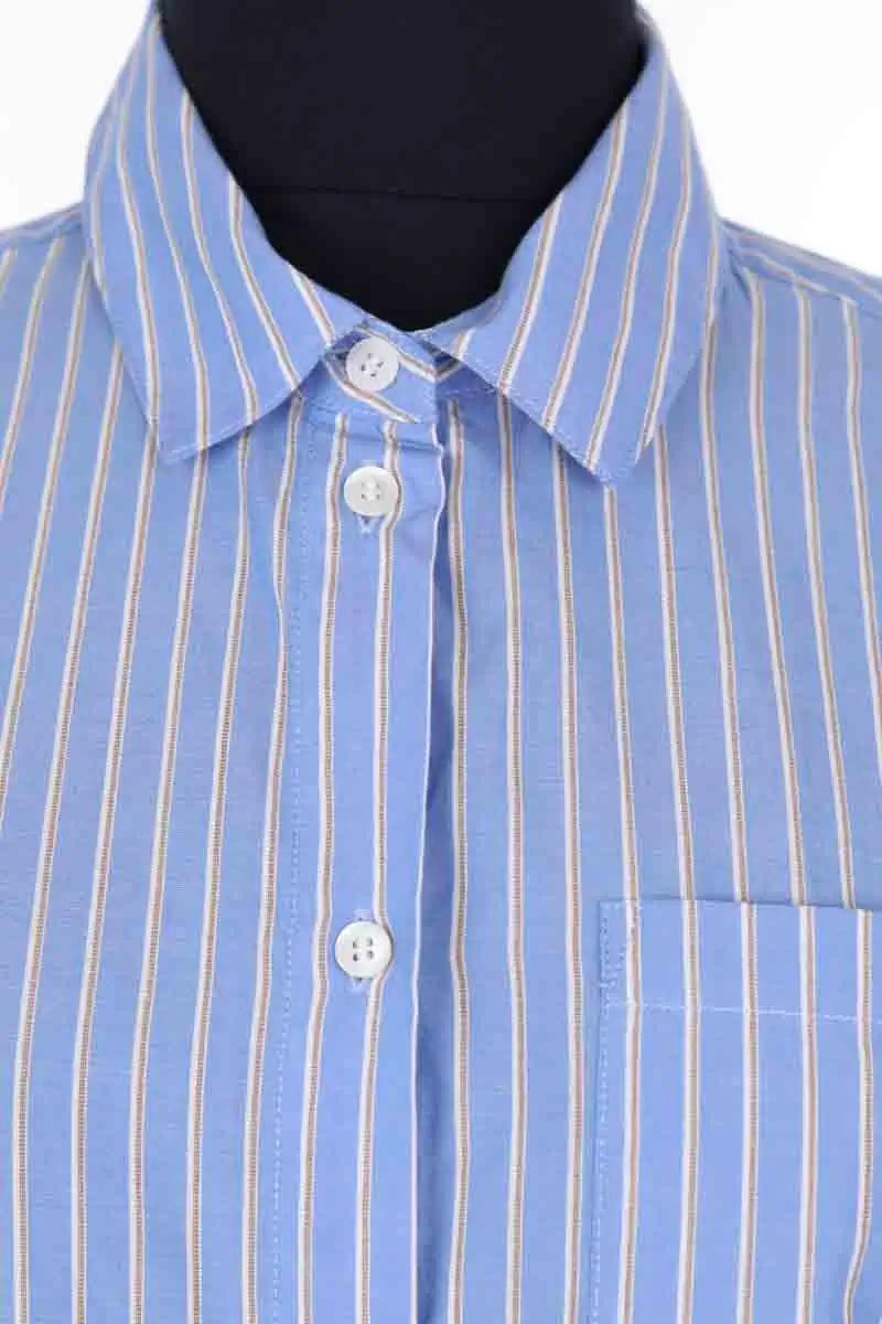 Chemise Sézane Bleu en Coton