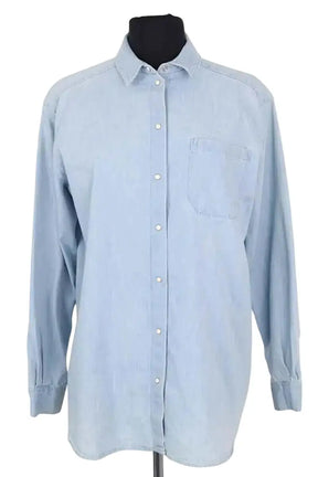 Chemise Sézane Bleu en Coton, taille XS - Seconde Main