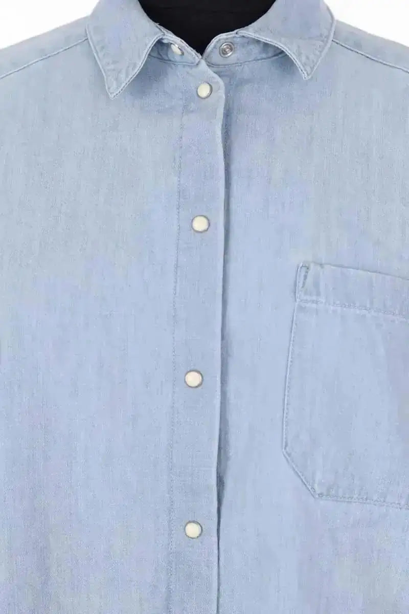 Chemise Sézane Bleu en Coton