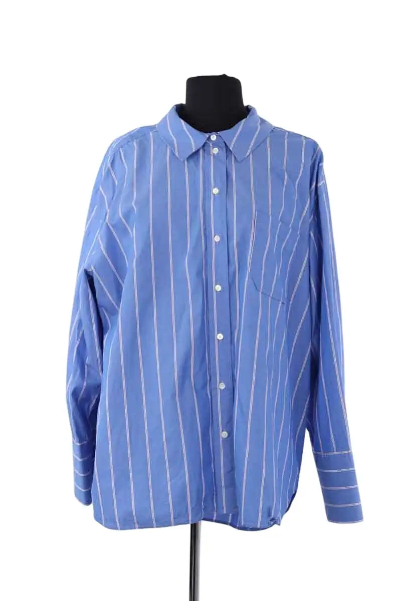 Chemise Sézane Bleu en Coton, taille XXL - Seconde Main