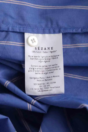 Chemise Sézane Bleu en Coton