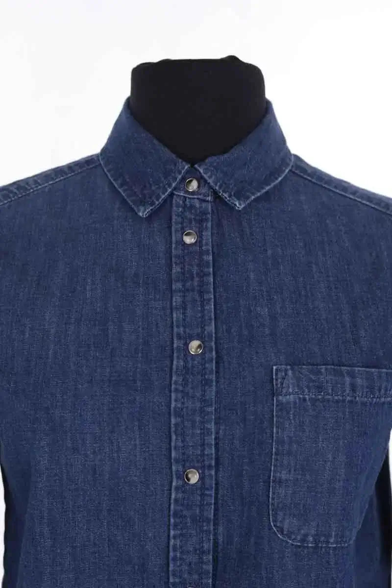 Chemise Sézane Bleu en Coton