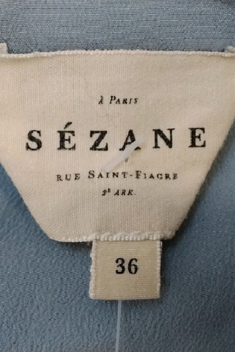 Chemise Sézane Bleu en Soie