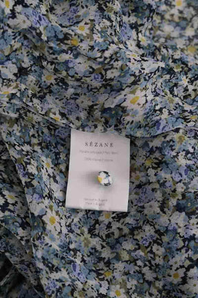 Chemise Sézane Bleu en Viscose