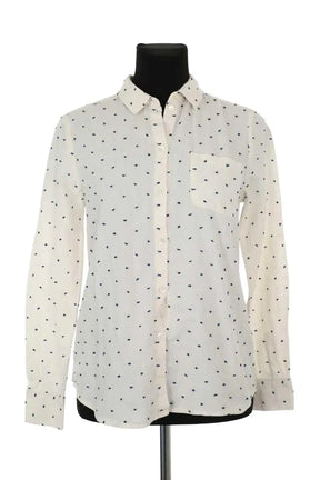 Chemise Sézane Ecru en Coton, taille XS - Seconde Main