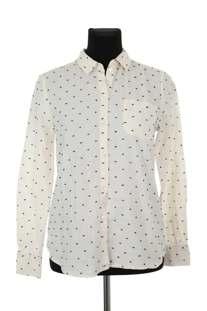Chemise Sézane Ecru en Coton, taille XS - Seconde Main