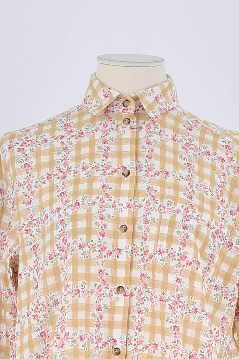 Chemise Sézane Jaune en Coton