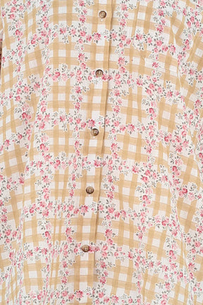Chemise Sézane Jaune en Coton