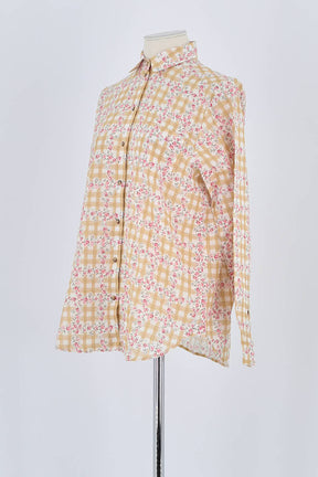 Chemise Sézane Jaune en Coton