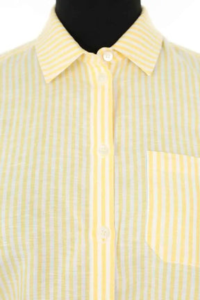Chemise Sézane Jaune en Lin