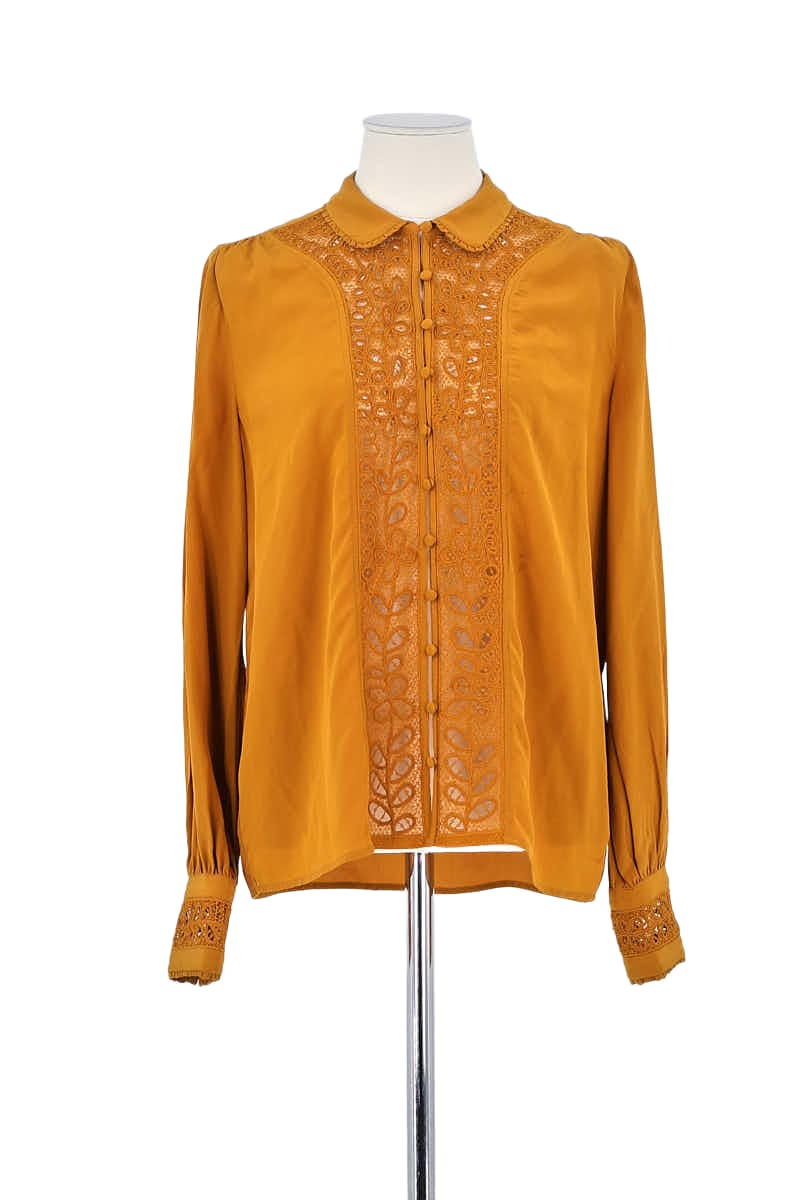 Chemise Sézane Jaune en Viscose, taille S - Seconde Main