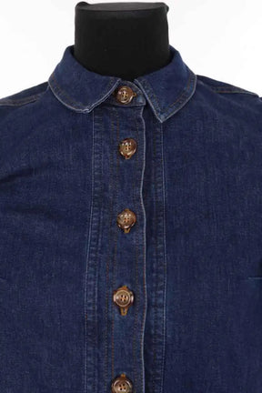Chemise Sézane Kendall denim Bleu en Coton