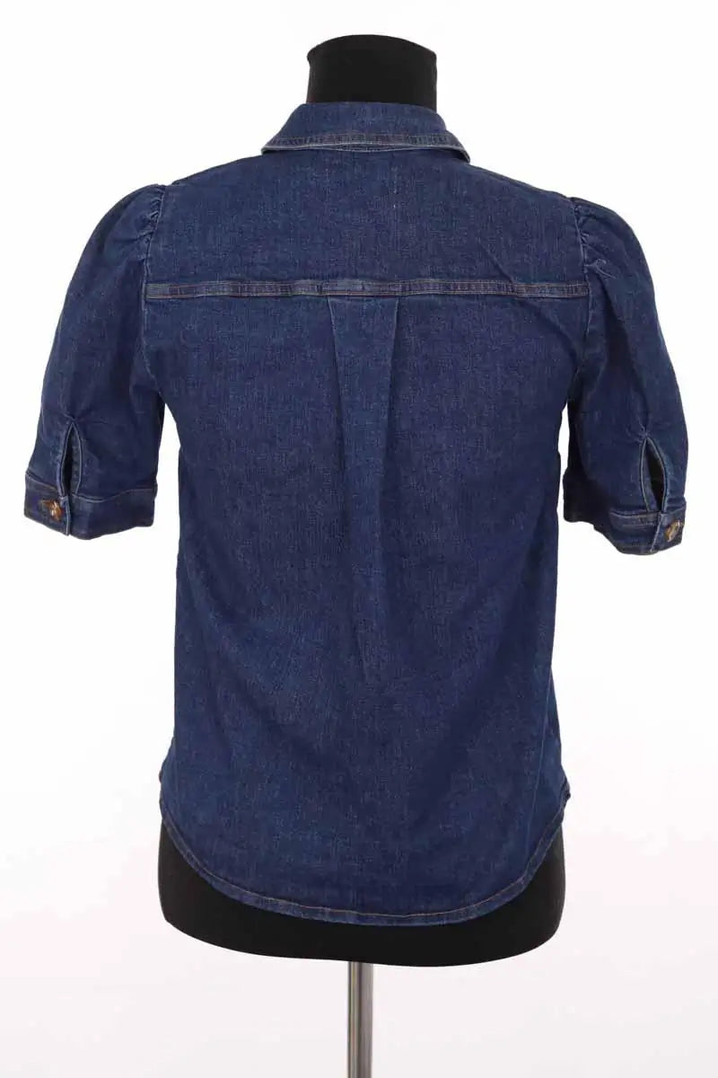 Chemise Sézane Kendall denim Bleu en Coton