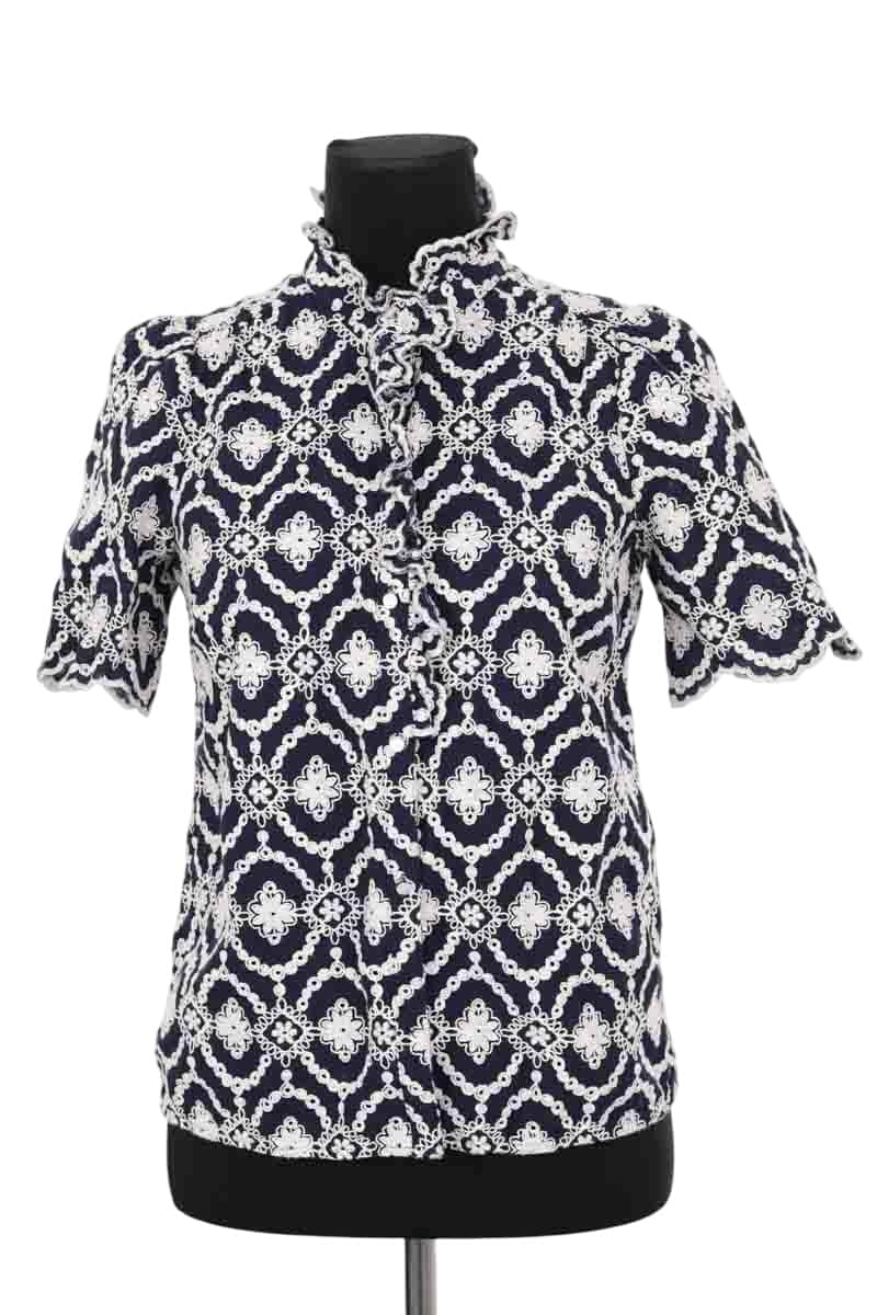 Chemise Sézane Marine en Coton, taille S - Seconde Main