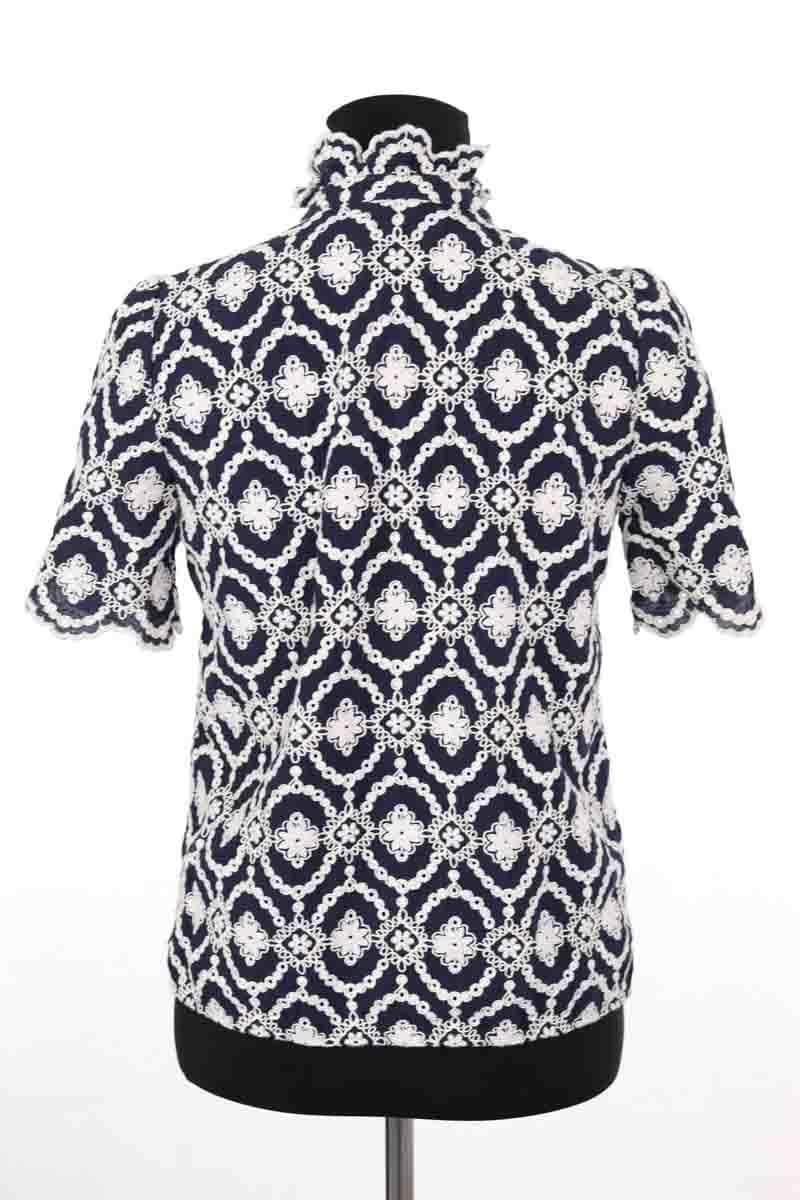 Chemise Sézane Marine en Coton