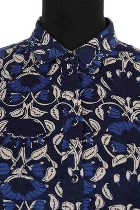 Chemise Sézane Marine en Coton