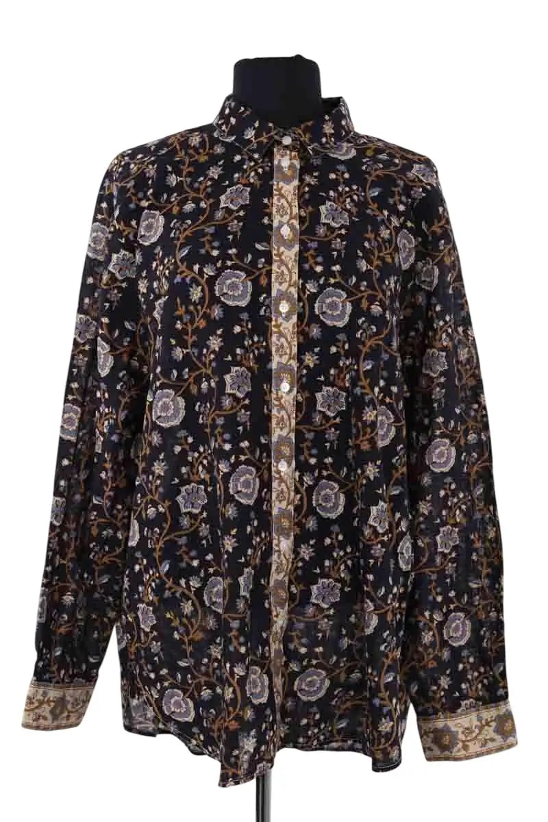 Chemise Sézane Marine en Coton, taille XXL - Seconde Main