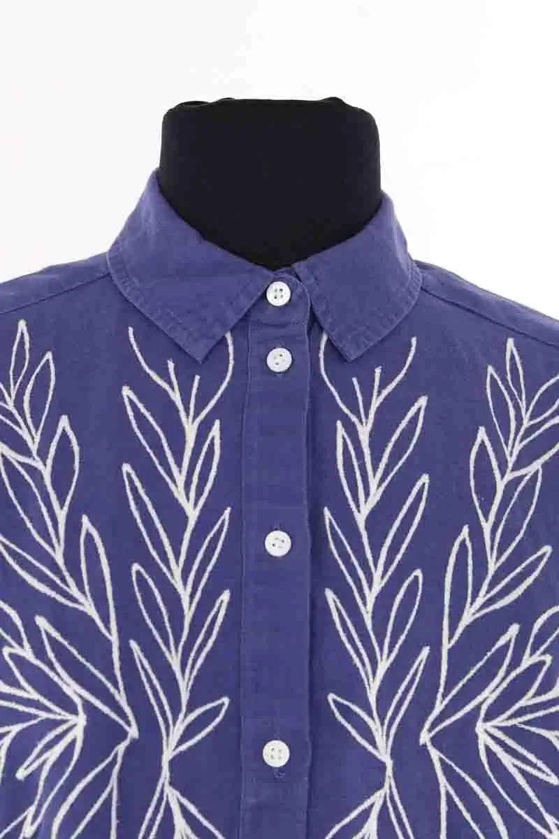 Chemise Sézane Maxy -Sézane x Roberto Ruspoli  Bleu en Coton