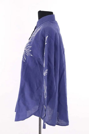 Chemise Sézane Maxy -Sézane x Roberto Ruspoli  Bleu en Coton