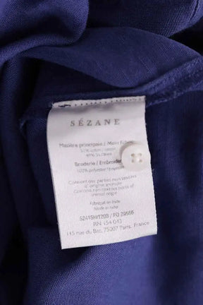 Chemise Sézane Maxy -Sézane x Roberto Ruspoli  Bleu en Coton