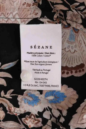 Chemise Sézane Noir en Coton