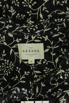 Chemise Sézane Noir en Viscose