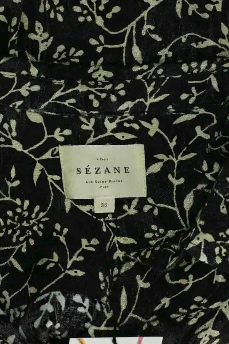 Chemise Sézane Noir en Viscose