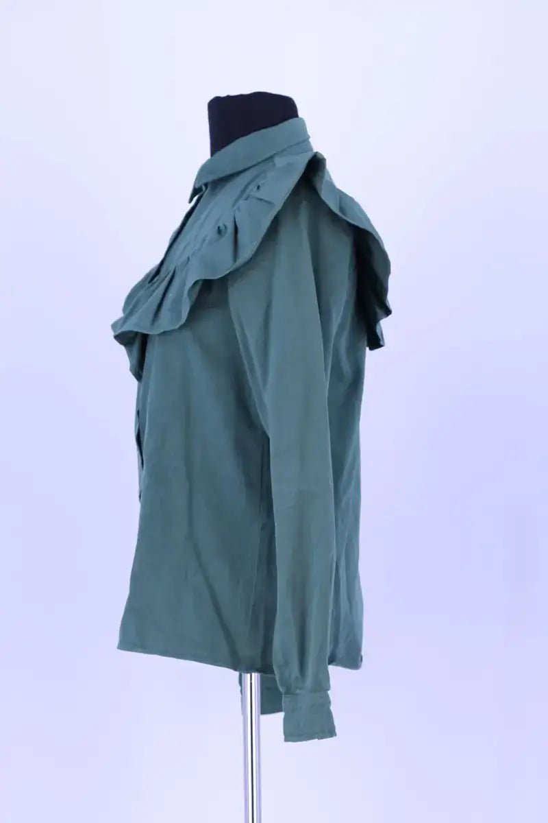Chemise Sézane Vert en Coton