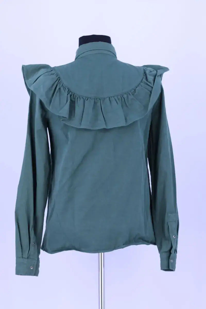 Chemise Sézane Vert en Coton