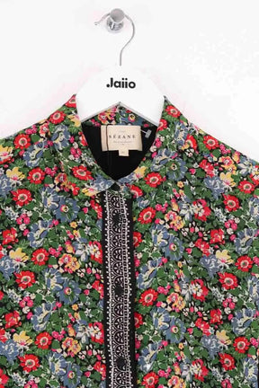 Chemise Sézane Vert en Soie
