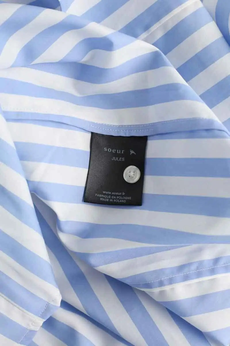 Chemise Soeur Jules Bleu en Coton