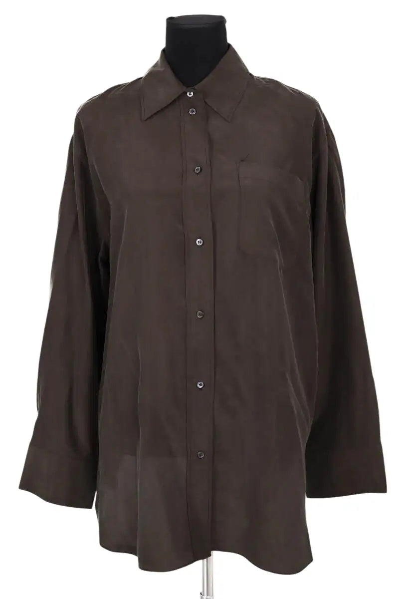 Chemise Soeur Kaki en Soie, taille XS - Seconde Main