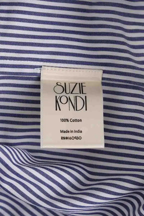 Chemise Suzie Kondi Kappa shirt poplin Bleu en Coton