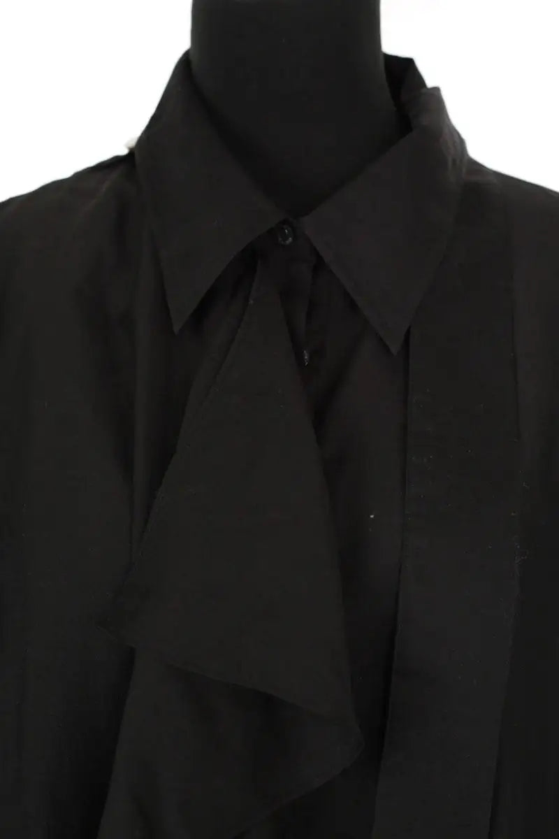 Chemise System Noir en Coton