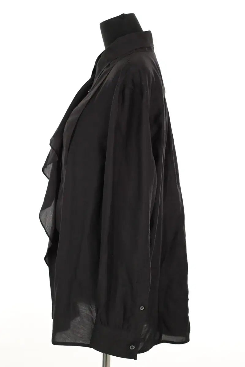Chemise System Noir en Coton