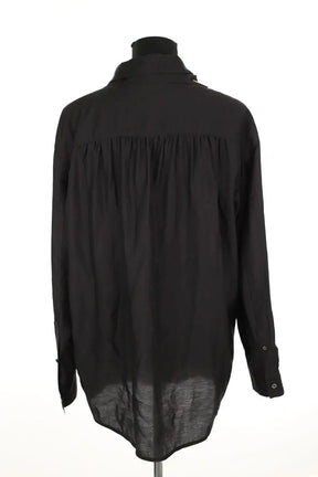 Chemise System Noir en Coton