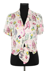 Chemise Tara Jarmon Blanc en Viscose, taille L - Seconde Main