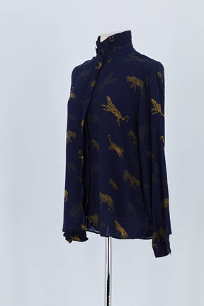 Chemise Tara Jarmon Marine en Viscose
