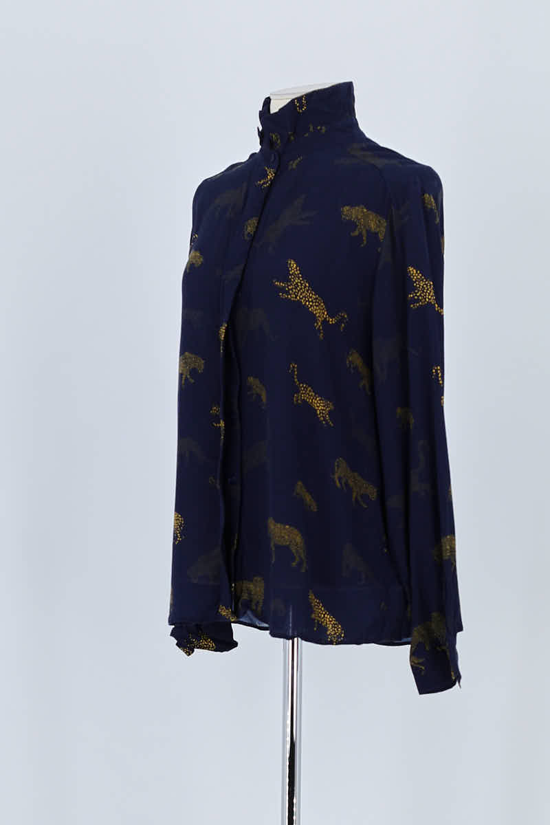 Chemise Tara Jarmon Marine en Viscose
