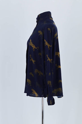 Chemise Tara Jarmon Marine en Viscose