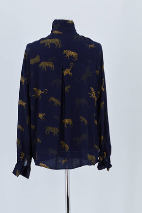 Chemise Tara Jarmon Marine en Viscose