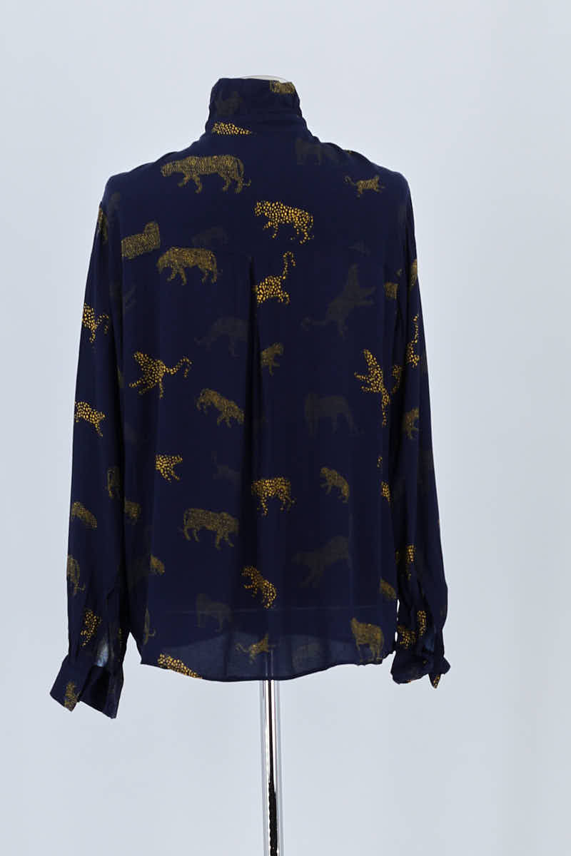 Chemise Tara Jarmon Marine en Viscose